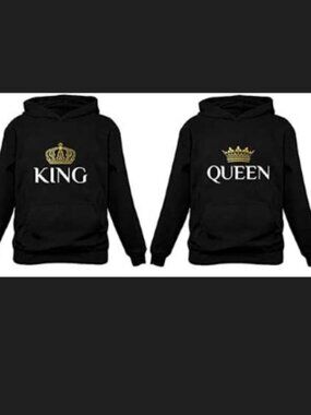 BRAND NEW GILDAN COUPLES HOODIE SWEATERS KING (L ) & QUEEN (M)